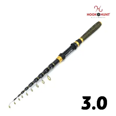 Picture of YG 166 - Model High-Carbon Ultralight Braided Telescopic Sea Fishing Rod  (300 cm) – Retractable Ultra-Hard Lure Rod with Metal Reel Seat (300 cm)