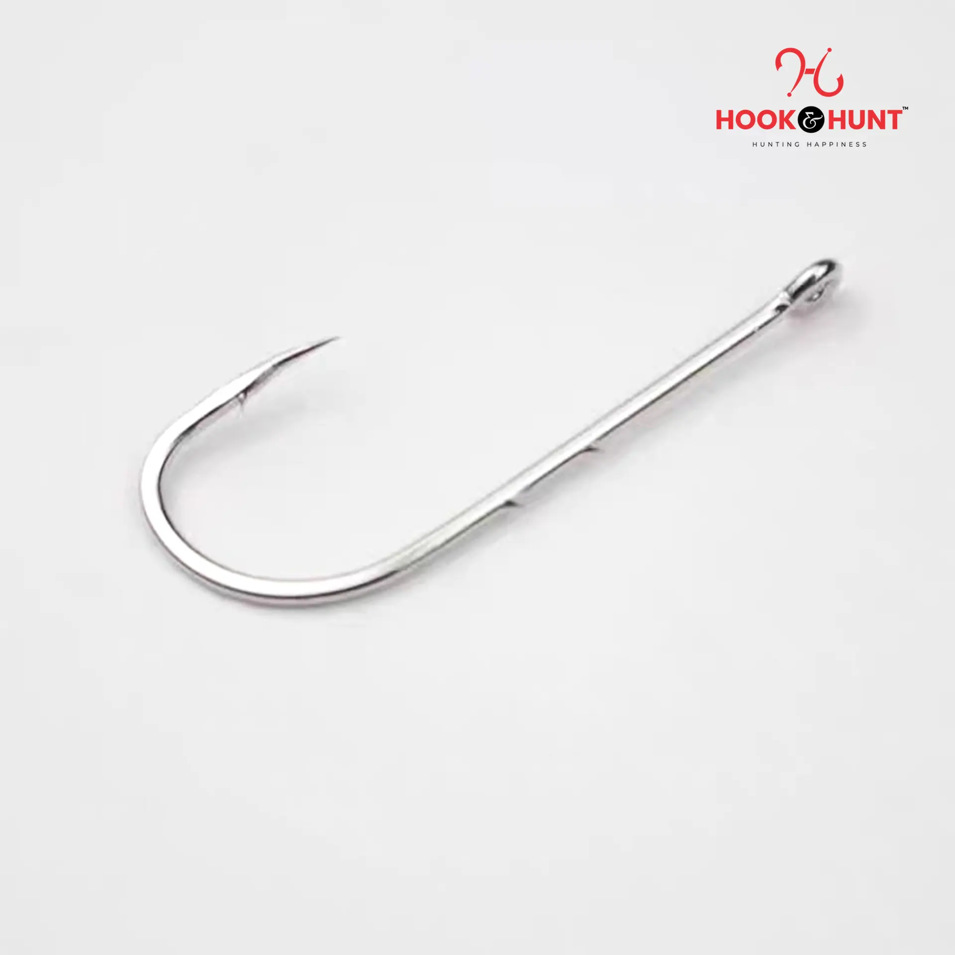 Picture of 12 Piece Hook & Hunt Double Barbed Tidal Fishing Hook Long Shank with Tube – Sea & Lure Fishing Barbed Hook (Size - 1/0)