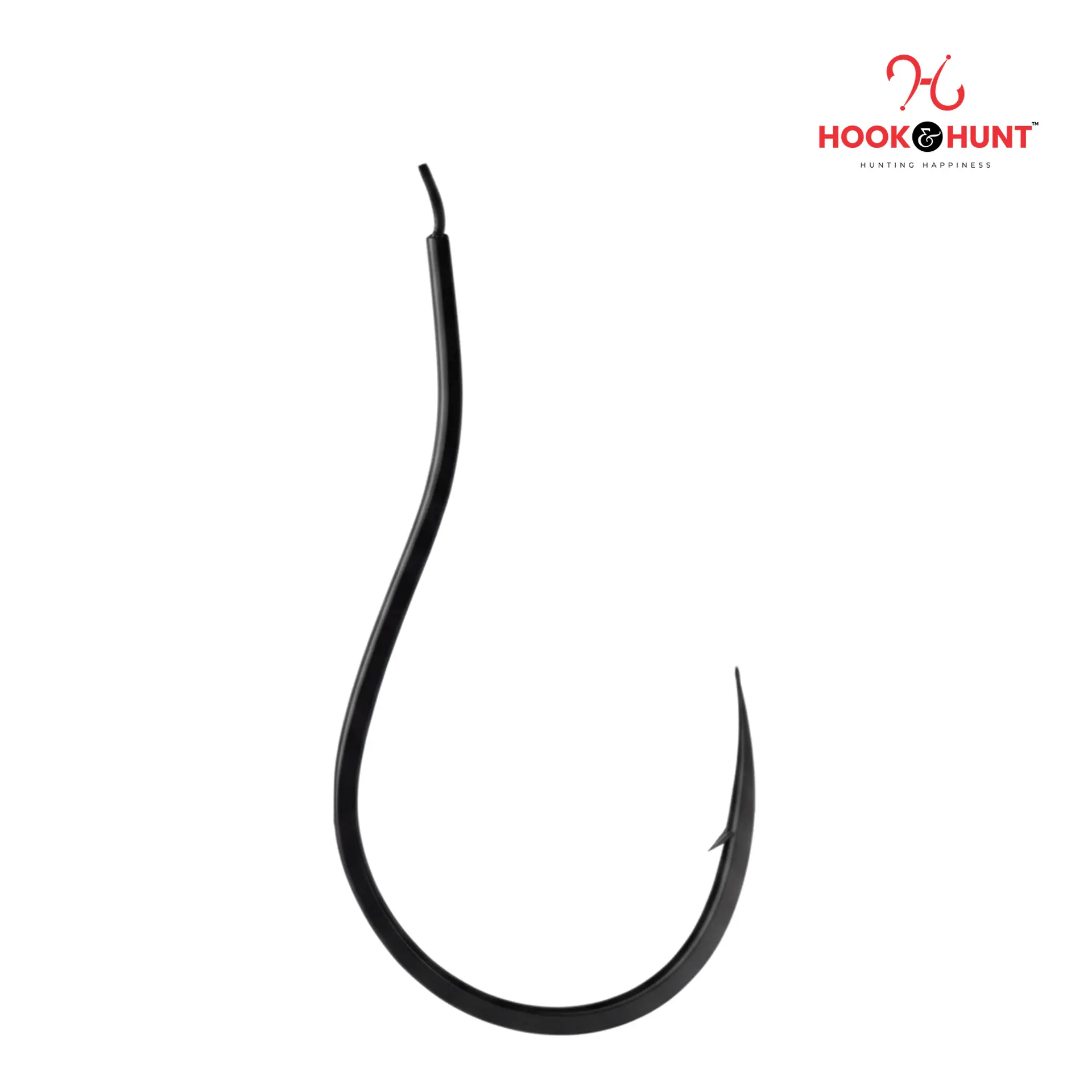 Picture of 10 Piece Hook & Hunt Crank Chinu Barbed Fishing Hook 0.1–11 – Thin Wire Improved Hook for Sea & Rock Fishing (Size - 8)