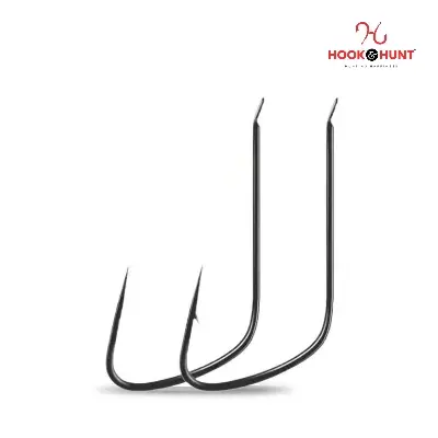Picture of 12 Piece Hook & Hunt Competition-Grade Wolf Tooth Fishing Hook No.2–10 – Thin Wire Taihe Alloy Carp & Crucian Hook (Size - 7)
