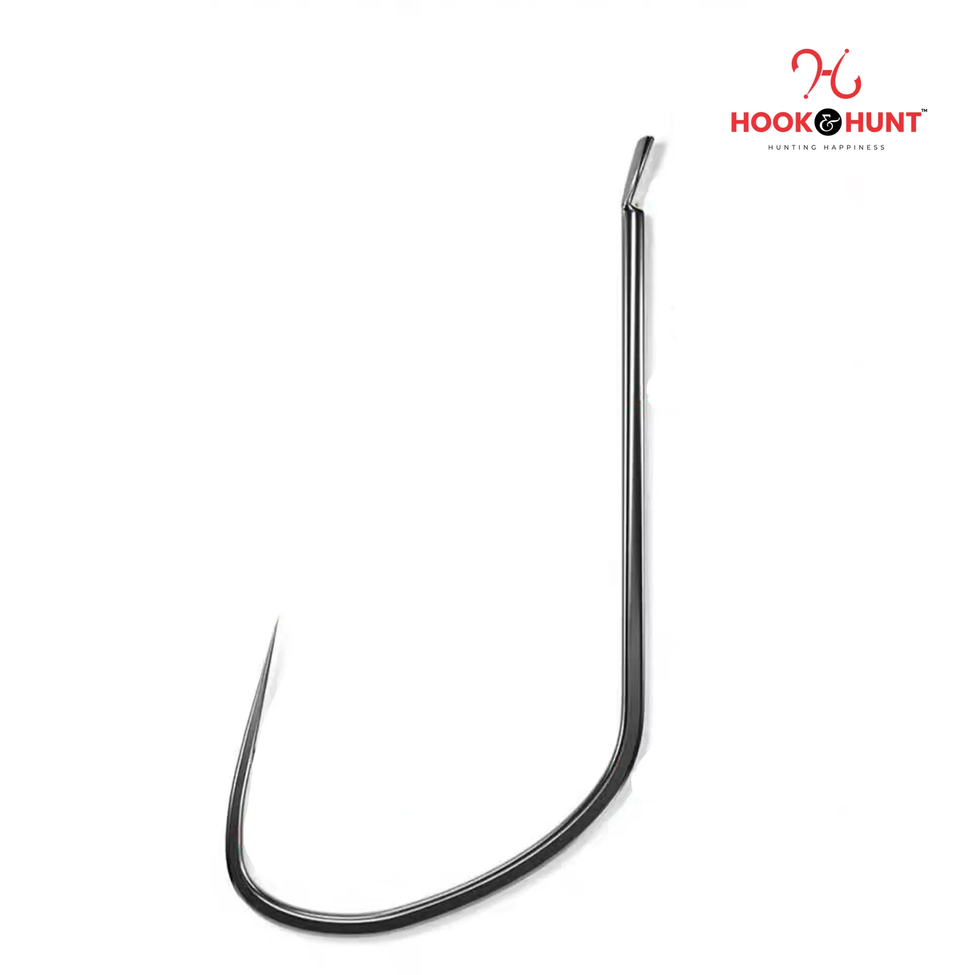 Picture of 12 Piece Hook & Hunt Competition-Grade Wolf Tooth Fishing Hook No.2–10 – Thin Wire Taihe Alloy Carp & Crucian Hook (Size - 7)