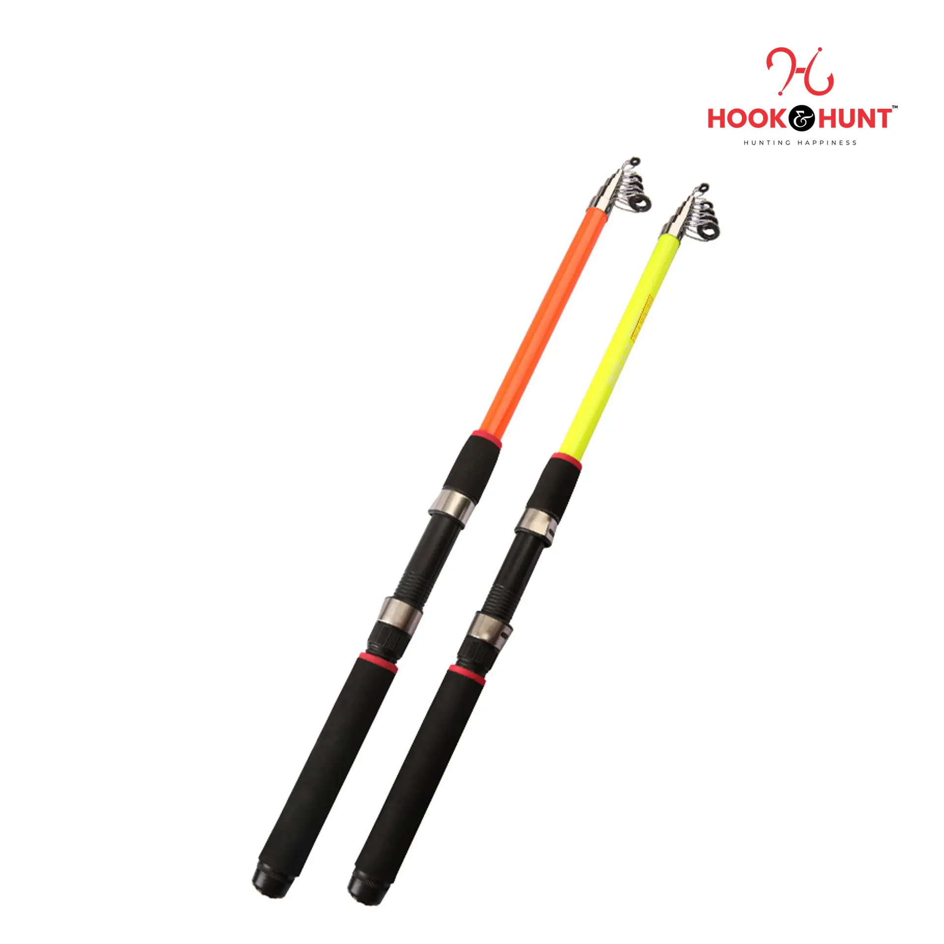 Picture of 300 cm Hook & Hunt Super Hard Fiberglass Sea Fishing Rod  – Telescopic Casting Rod for Ocean Beach & Long Distance Fishing (300 cm)