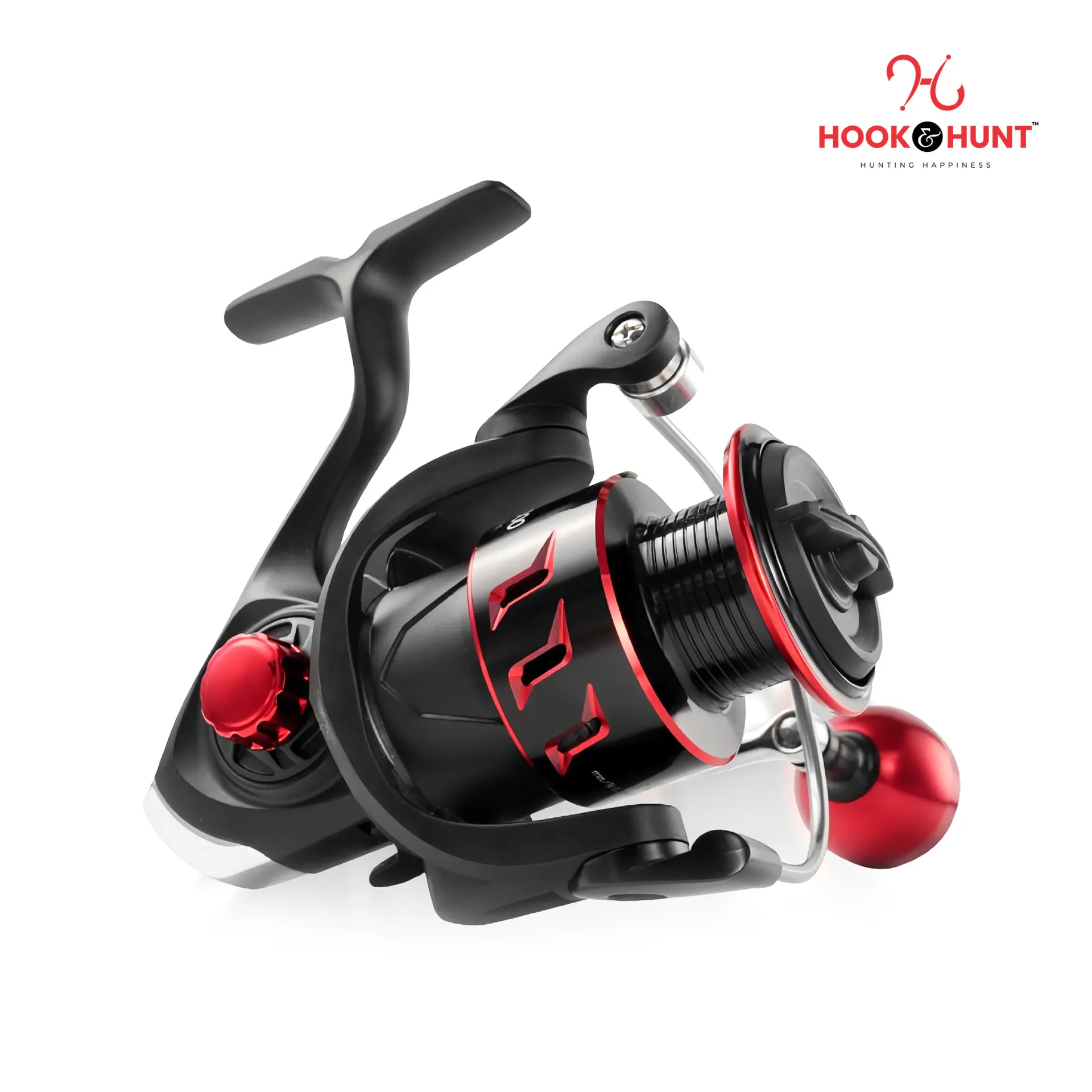 Picture of 5000 Series Hook & Hunt Carved Round Handle Reel All-Metal Spinning Fishing Reel – Heavy Duty Sea, River & Anchor Fishing Reel (Model - 5000)