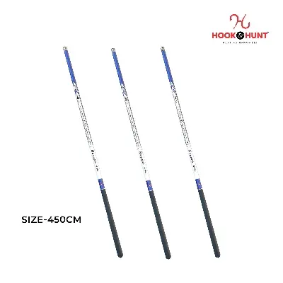 Picture of Bugatti Carbon Short Section Stream Fishing Rod (300 – 450 cm) – Ultra Light Soft Tone Hand Rod for River & Stream Fishing (450cm)