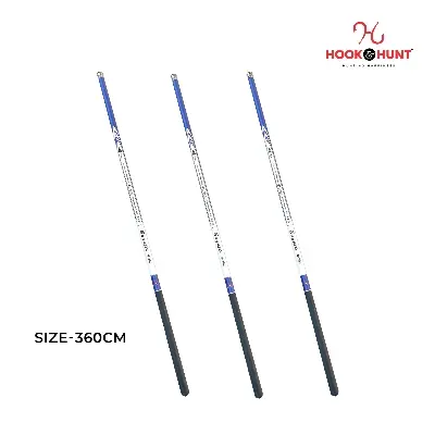 Picture of Bugatti Carbon Short Section Stream Fishing Rod (300 – 450 cm) – Ultra Light Soft Tone Hand Rod for River & Stream Fishing (360cm)