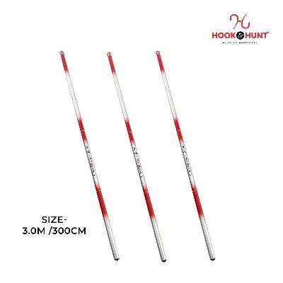 Picture of Multiple Colour (300 – 450 cm) Hook & Hunt Carbon Short Section Stream Fishing Rod – Ultra Light Soft Tone Hand Rod for River & Stream Fishing (লাল -  300cm)