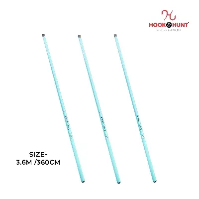 Picture of Multiple Colour (300 – 450 cm) Hook & Hunt Carbon Short Section Stream Fishing Rod – Ultra Light Soft Tone Hand Rod for River & Stream Fishing (আকাশী-  360cm)