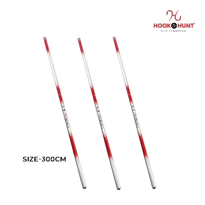 Picture of Red Colour (300 – 450 cm) Hook & Hunt Carbon Short Section Stream Fishing Rod – Ultra Light Soft Tone Hand Rod for River & Stream Fishing (লাল - 300cm)