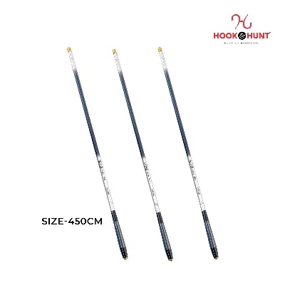 Picture of 450cm Ultra-Light Super Hard Carbon Stream Fishing Rod  – Short Section 37-Action Hand Rod for Crucian Carp & Stream Fishing (কালো- 450cm)