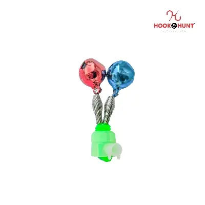 Picture of 01 Piece Hook & Hunt Fishing Bell Alarm Clip – Outdoor Sea Rod Bite Indicator Single - Double Rivet Spiral Brass Fishing Bell (স্পাইরাল ডাবল রঙ্গিন)