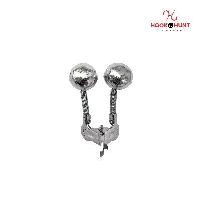 Picture of 01 Piece Hook & Hunt Fishing Bell Alarm Clip – Outdoor Sea Rod Bite Indicator Single - Double Rivet Spiral Brass Fishing Bell (ক্লিপ মেটাল ডাবল)