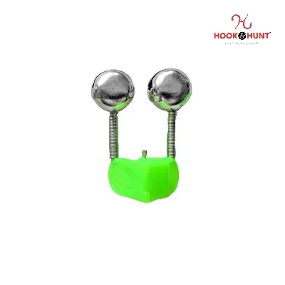 Picture of 03 Piece Hook & Hunt Fishing Bell Alarm Clip – Outdoor Sea Rod Bite Indicator Single - Double Rivet Spiral Brass Fishing Bell (ক্লিপ ডাবল)