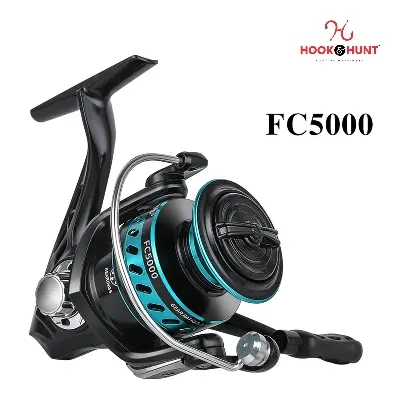 Picture of FC Series - Spinning Fishing Reel – Hook & Hunt Metal Spool Long Casting Reel with Folding Handle (1000–7000) (FC - 5000)