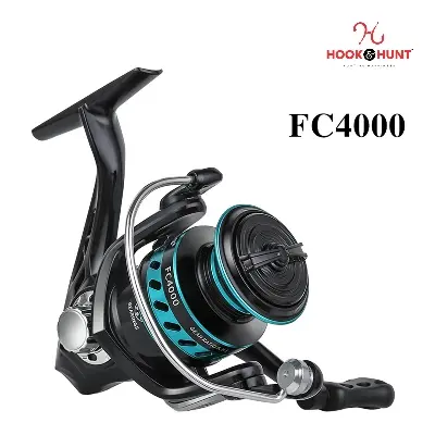 Picture of FC Series - Spinning Fishing Reel – Hook & Hunt Metal Spool Long Casting Reel with Folding Handle (1000–7000) (FC - 4000)