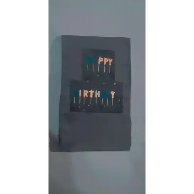 Picture of Hand Crafted Birthday Gift Card For Girlfriend/Boyfriend, Friends - Multicolor