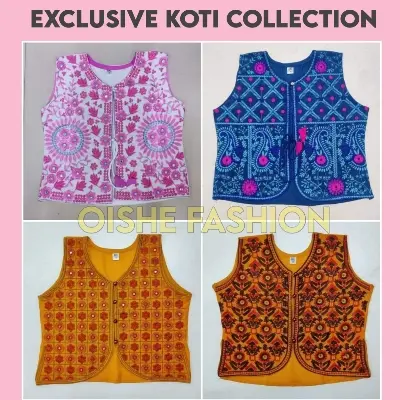 Picture of Embroidery Work Koti Collection For Girls - Multicolor