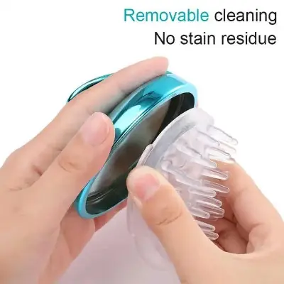 Picture of Scalp Massage Brush Silicone Shampoo Brush Hair Washing Clean Comb - Multicolor