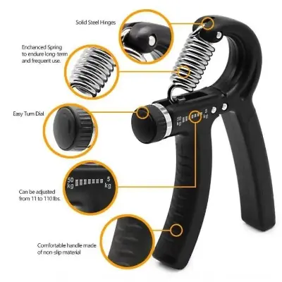 Picture of Adjustable Heavy Grips Hand Gripper Gym Power Fitness Hand Exerciser Grip - Multicolor