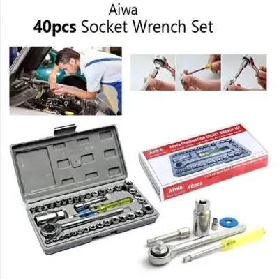 Picture of 40 In 1 Pcs Tool Kit & Screwdriver And Socket Set Automobile Tool Box Set - Tools - Multicolor