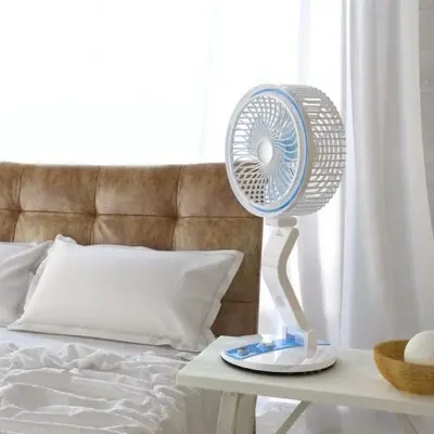 Picture of New Portable USB Rechargeable LR Fan With Light - Multicolor