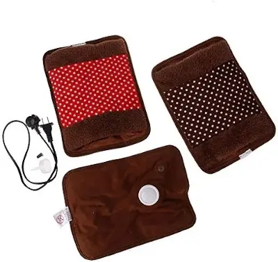 Picture of Electric Hot Water Bag Portable Hand Warmer Bag for winter - Multicolor