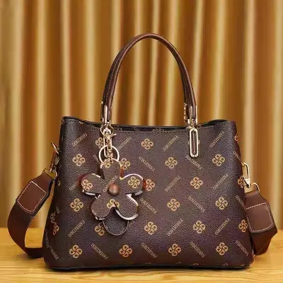 Picture of High Luxury PU Leather Handbag for Women - Coffee