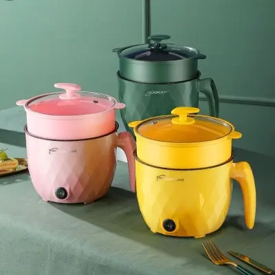 Picture of Mini Electric Multi Cooker 1.8L Non-stick Cooking Machine Hot Pot Multi Function Electric Rice Cooker 220v Color Family:MultiColor -Multicolor