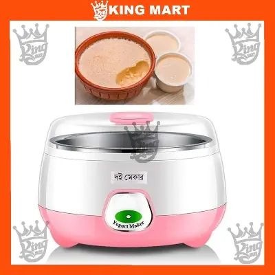 Picture of Automatic Doi Maker Premium - High-Quality ABS and PP - 1L Capacity - 220-240V/50Hz - 15W - Automatic Electric Yogurt Maker Doi Maker -Pink