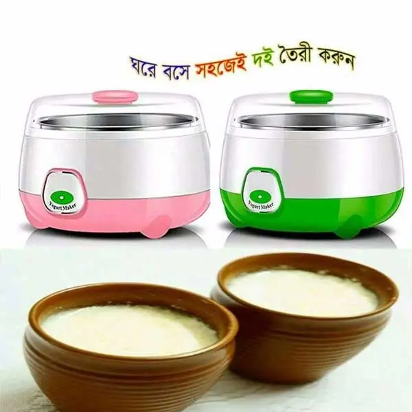 Picture of Automatic Doi Maker Premium - High-Quality ABS and PP - 1L Capacity - 220-240V/50Hz - 15W - Automatic Electric Yogurt Maker Doi Maker -Pink