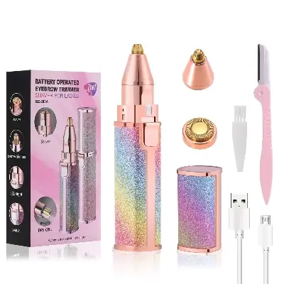 Picture of 2-in-1 Lady Shaver Flawless Eyebrow Trimmer -Multicolor
