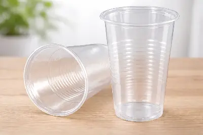 Picture of 250 Ml 100 Pcs FreshLook Transparent Party & Juice Cup With Lid