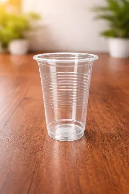 Picture of 250 Ml 100 Pcs FreshLook Transparent Party & Juice Cup With Lid