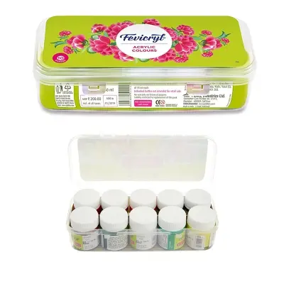 Picture of Fevicryl Acrylic Colors, Sunflower Kit, 10 Shades