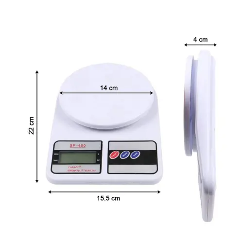 Picture of Digital Scale 10kg 1g Household Weight Scales Platform Electronic Balance Kitchen scale Baking Measure Food Cooking Tools - Lifestyle Mall -Multicolor