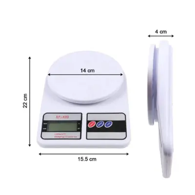 Picture of Digital Scale 10kg 1g Household Weight Scales Platform Electronic Balance Kitchen scale Baking Measure Food Cooking Tools - Lifestyle Mall -Multicolor