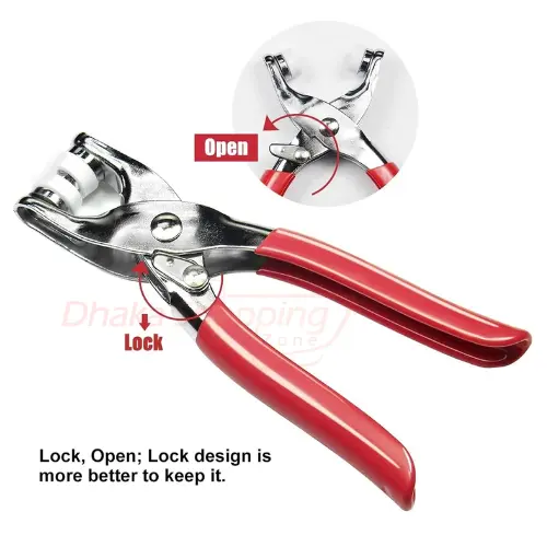 Picture of Five-prong Button Installation Tool Snap Tool Kit Metal Snap Ring Belt Fastening Pliers Clamping Tool Kit For Garment Sewing - Lifestyle Mall -Multicolor
