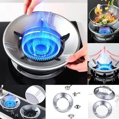 Picture of Energy Saving Gas Stove Cover Windproof Disk Windshield Bracket Universal Round Windproof Gas Stove -  Lifestyle Mall