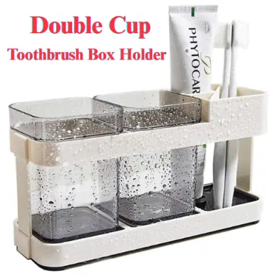 Picture of Toothbrush Box Cup Holder Bathroom Storage Bathroom Creative Bathroom Accessories Toothbrush Box - Brush Holder - Lifestyle Mall