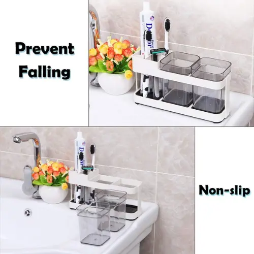 Picture of Toothbrush Box Cup Holder Bathroom Storage Bathroom Creative Bathroom Accessories Toothbrush Box - Brush Holder - Lifestyle Mall