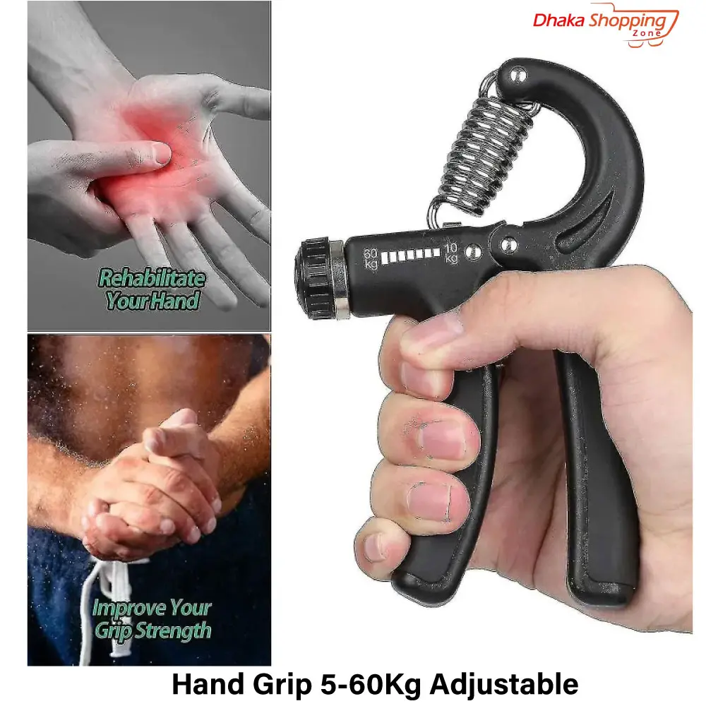 Picture of Hand Grip 5-60Kg Adjustable Hand Strengthener Grip Trainer - Hand Grip-Hand Strengtheners-Dhaka shopping zone -Multicolor