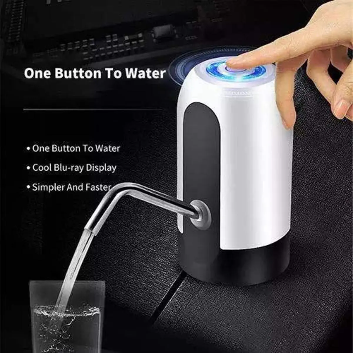 Picture of USB charging automatic water pump with water dispenser Dhaka shopping zone -Multicolor