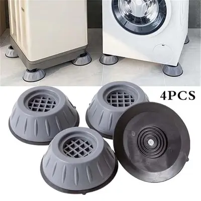 Picture of 4Pcs Anti Vibration Feet Pads Washing Machine Rubber Mat Anti-Vibration Pad Dryer Non-Slip Universal Fixed Washing Machine Stand by Dhaka Shopping zone -Multicolor