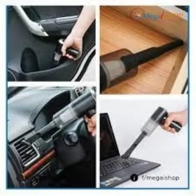 Picture of 2 in 1 Wireless Portable Mini Vacuum Cleaner with Led Lights for Car and Home Cleaning - Dhaka Shopping Zone