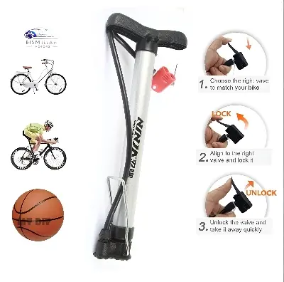 Picture of Mini Pumper High Pressure Air Pump for Cycle and Sports Ball Scooter Inflatable Furniture / Toys NINJA Brand