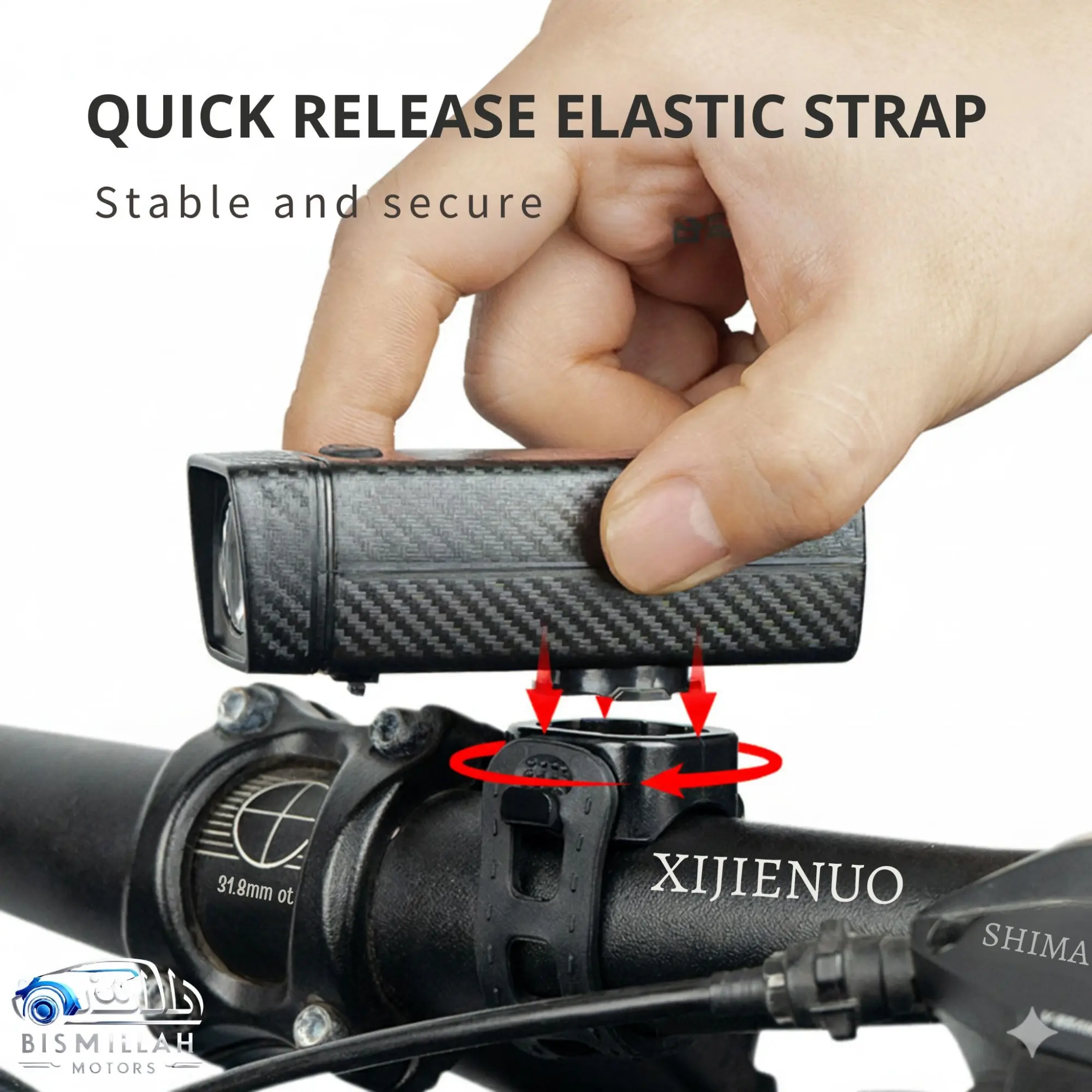 Picture of Mountain bike headlights - USB rechargeable lights - riding equipment lights accessories - night riding flashlights