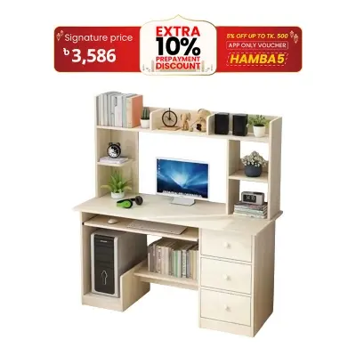 Picture of Furniture Express Modern Study Desk/Computer Table With Drawer - High-Quality Furniture For Home Or Office