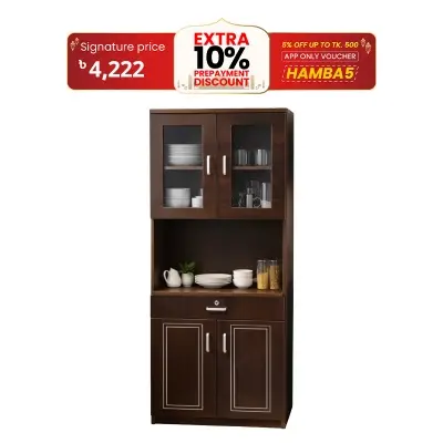 Picture of Meraj FurnitureCNC Design Kitchen Cabinet / Kitchen Rack / Microwave Oven & Condiment Racks/ Kitchen Cabinet / Crockery Rack