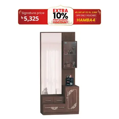 Picture of Furniture Express Antique MDF BOX Dressing Table with Shelves and Multiple Drawers D1 72/30