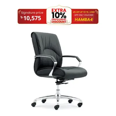 Picture of Furniture Plus (FP-M-35-Ss) Mid-Back Gorgeous Boss Chair Best Quality