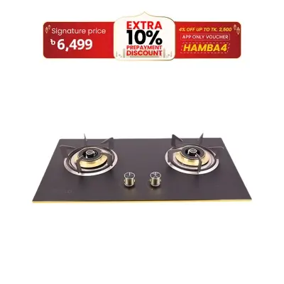 Picture of Gazi Smiss Gas Stove - High Quality Tempered Glass - TG - 202 (Best Price)